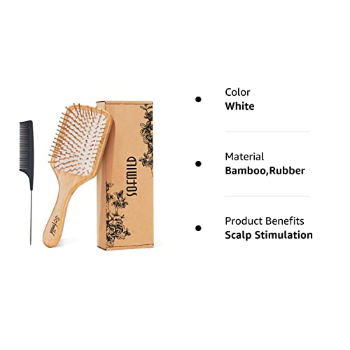 Swissco Eco-Friendly Bamboo Hair Brush - Image 8