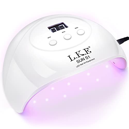 18K LED Gel Nail Lamp, 60W Fast-Dry, Compact for Home & Salon