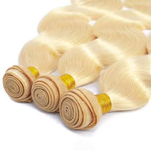 Blonde 100% Remy Human Hair Weave Bundles 10-30 Inch - Image 3