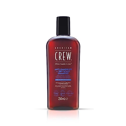 Crew Anti-Dandruff Shampoo for Men 8 oz Controls Flakes and Soothes Itchy Scalp