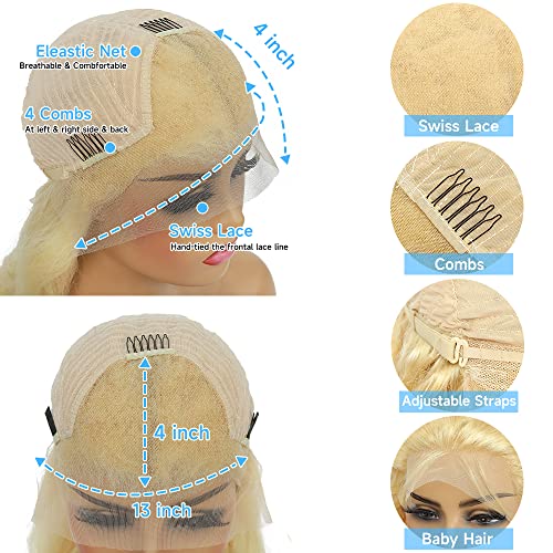 360 Full Lace Human Hair Wig Natural Look Comfortable Fit 150% Density - Image 4
