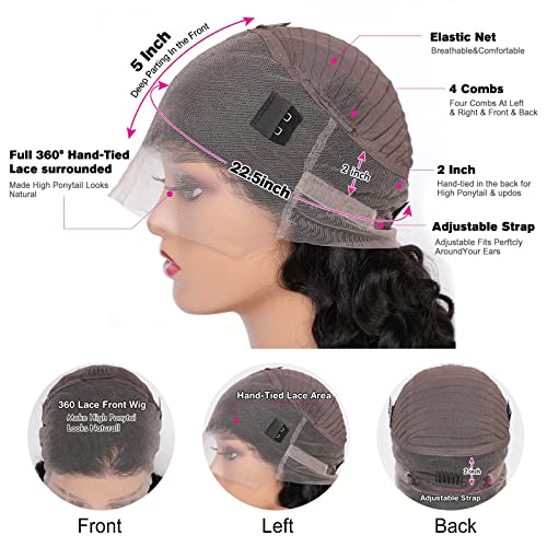 360 Lace Front Human Hair Wig - Image 4