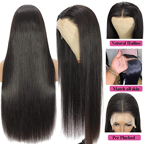360 Transparent Lace Human Hair Wig Natural Comfort Full Head Coverage - Image 4