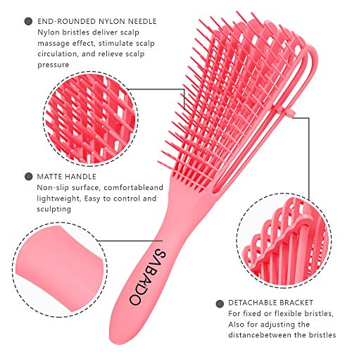 Detangling Curly Hair Brush for 3b Hair, Gentle Define and Care - Image 2