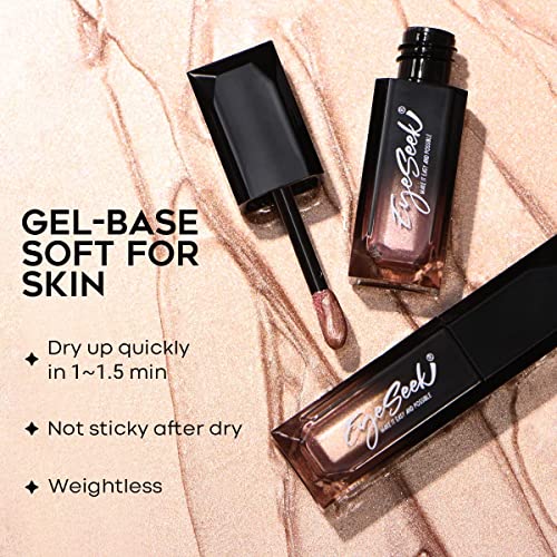 6-Piece 3D Dazzle Liquid Eyeshadow Collection - Long-Lasting Shimmer Shades - Image 4