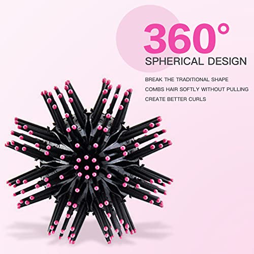 3D Round Hair Styling Brush 2 Inch for Voluminous Blowouts - Image 3