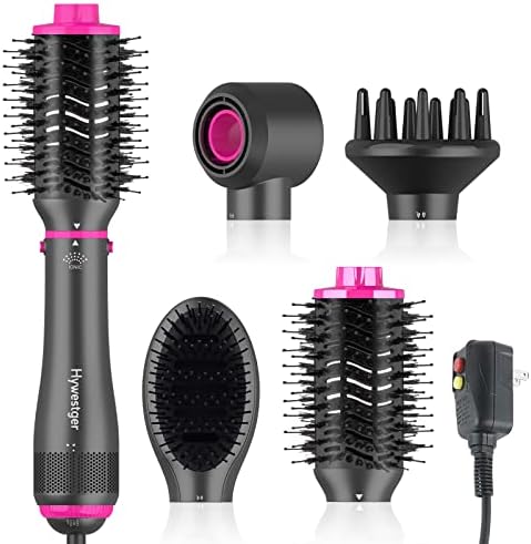 4-in-1 Electric Hot Air Round Brush Dryer