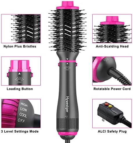 4-in-1 Electric Hot Air Round Brush Dryer - Image 4
