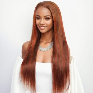 40 Inch Human Hair Lace Front Wig Natural Look Comfortable Fit
