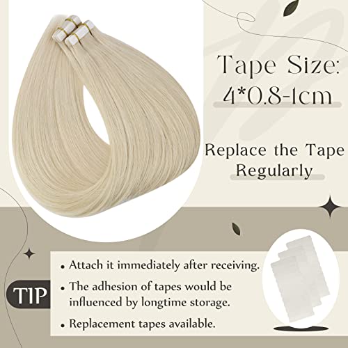 100% Remy Human Hair Tape-In Extensions - Image 4