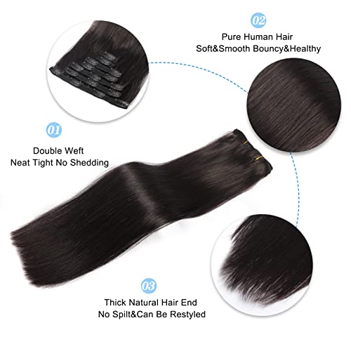 22? Clip-In Human Hair Extensions - Image 3