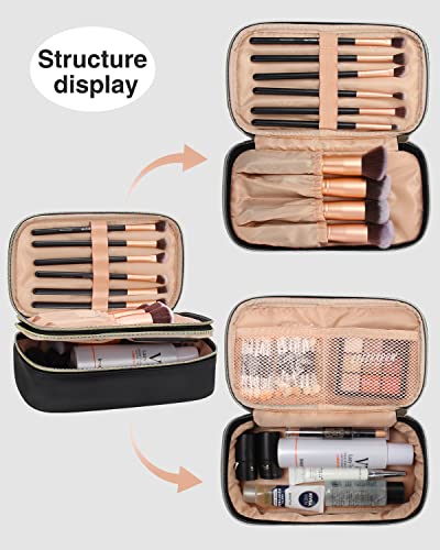 Fenty Beauty Makeup Zipper Pouch for Foundation Storage and Travel, Black - Image 3