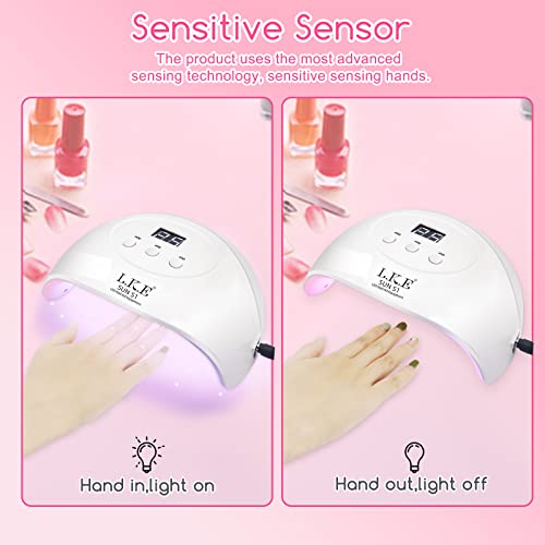 18K LED Gel Nail Lamp, 60W Fast-Dry, Compact for Home & Salon - Image 4
