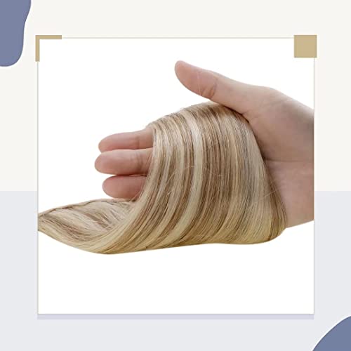 Blonde Human Hair Ponytail Extension 18 Inch Clip-In for Effortless Styling - Image 8