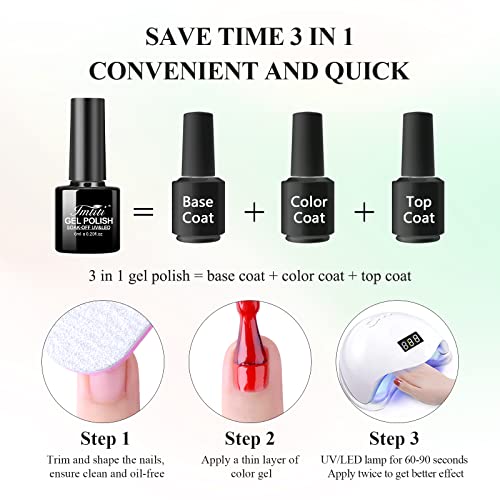 3-in-1 Nail Polish: Base, Color & Top Coat - Image 7