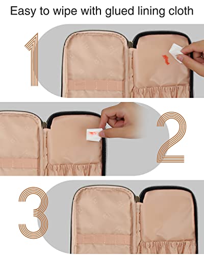 Fenty Beauty Makeup Zipper Pouch for Foundation Storage and Travel, Black - Image 4