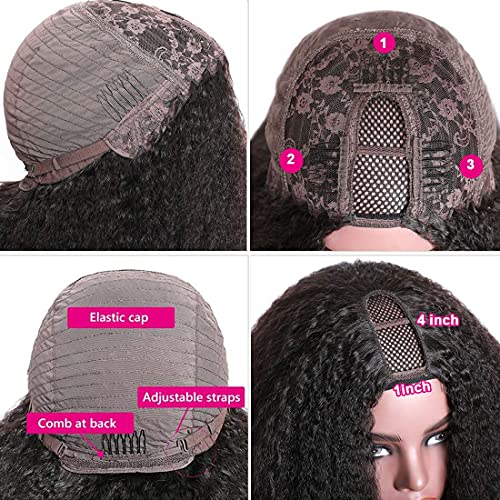 4C Human Hair Half Wig for Natural Look Easy Styling Medium Length - Image 4