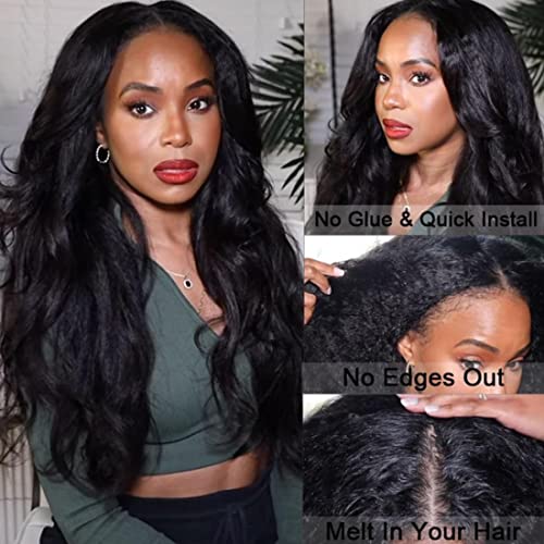 4C Human Hair Half Wig for Natural Look Easy Styling Medium Length - Image 2
