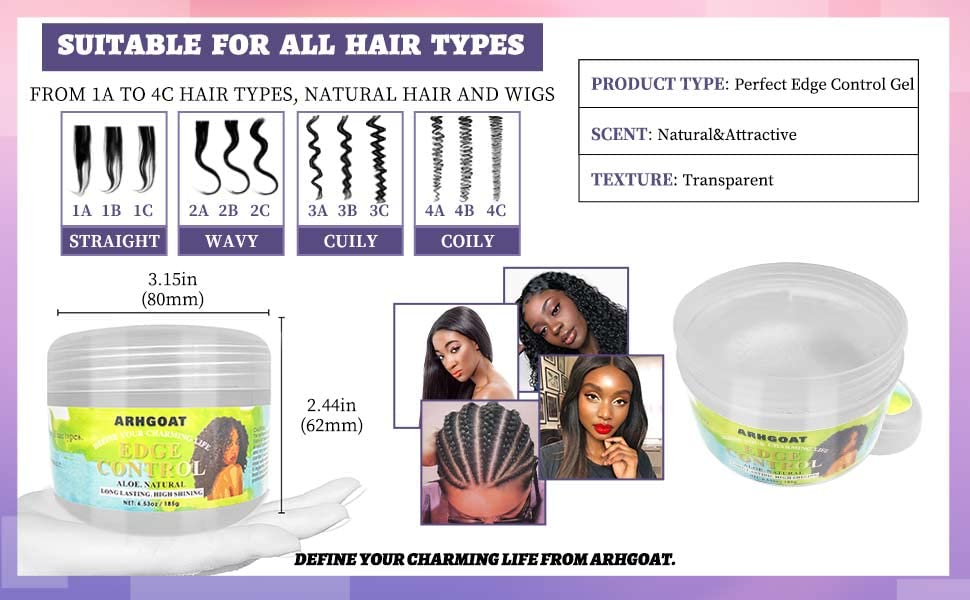 4C Natural Hair Edge Control Gel - Image 8