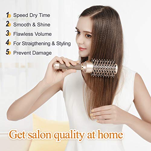 5-Inch Round Hair Brush for Effortless Styling and Maximum Volume Boosting - Image 5