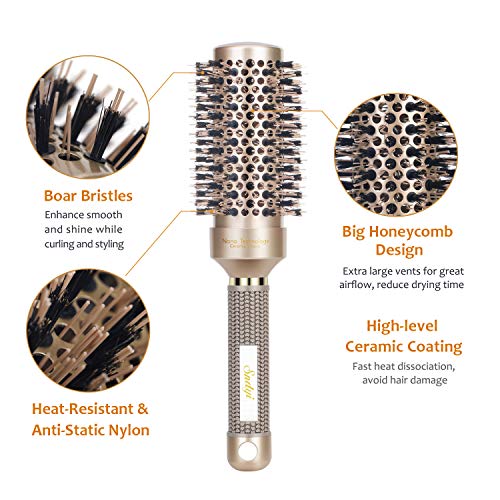 5-Inch Round Hair Brush for Effortless Styling and Maximum Volume Boosting - Image 3