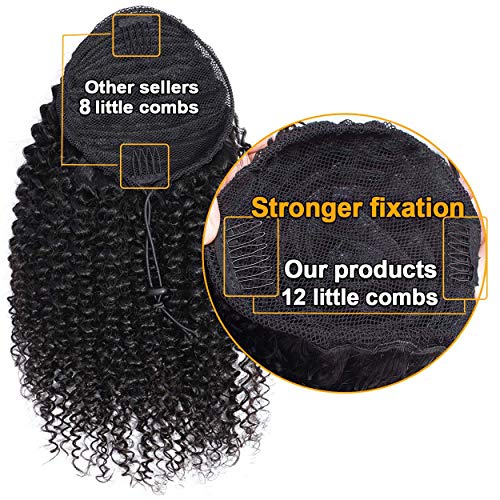 Human Hair Drawstring Ponytail - Image 3