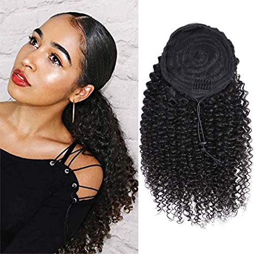 Human Hair Drawstring Ponytail