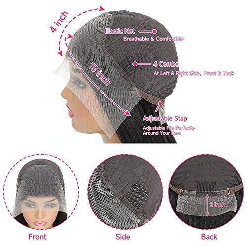 26? Human Hair Lace Front Wig - Image 5