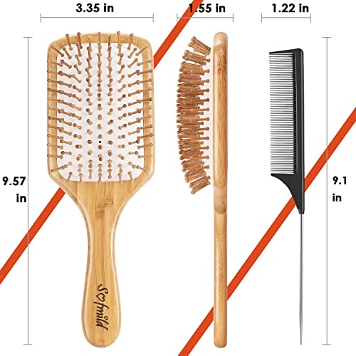 Swissco Eco-Friendly Bamboo Hair Brush - Image 2