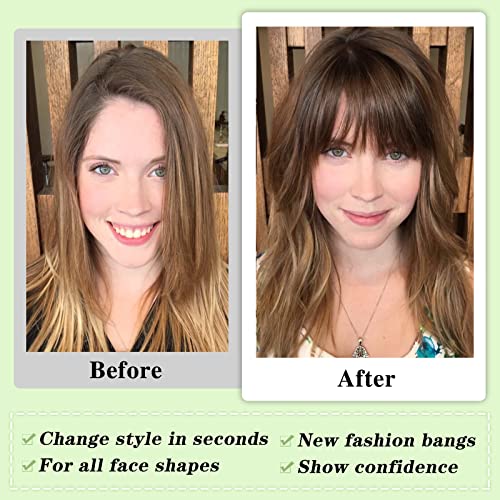 18-Inch Clip-In Human Hair Bangs Extensions for Effortless Hairstyle Transformations - Image 4