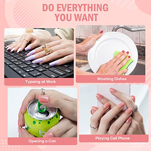 Stylish Sweet 16 Acrylic Nail Design Set for Elegant and Trendy Nail Art - Image 7