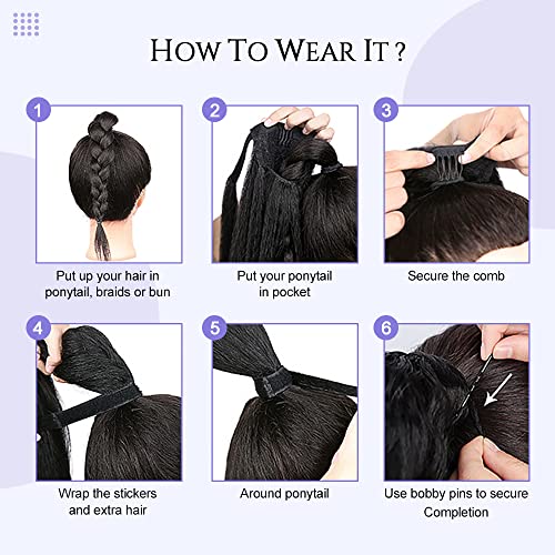 30-Inch Human Hair Ponytail Extension - Image 4