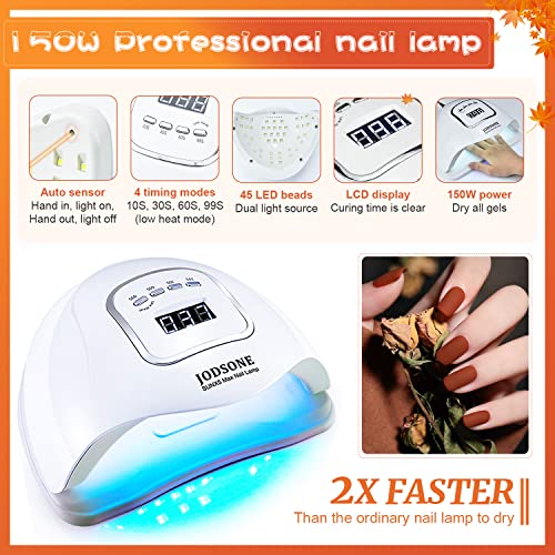 120 Color Gel Nail Polish Kit with Base and Top Coats for Durable Manicures - Image 7