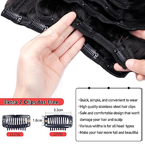 100% Human Hair Clip-In Extensions - Image 4