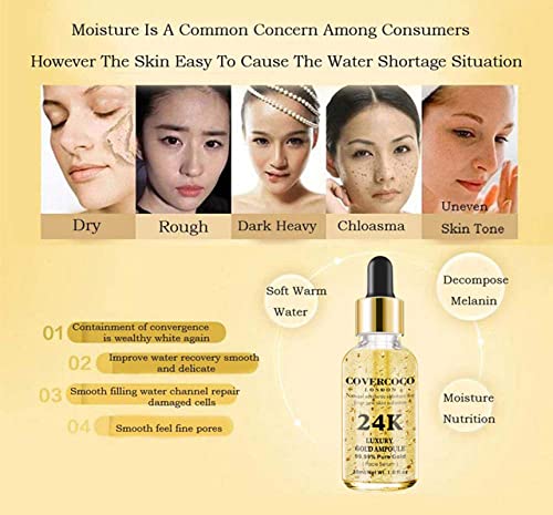 24K Gold Infused Hair Serum for Ultimate Shine and Health, 2 fl oz - Image 3