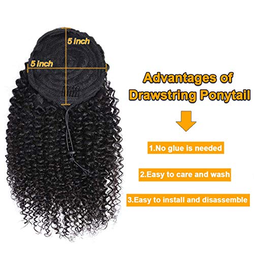 Human Hair Drawstring Ponytail - Image 5