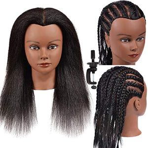 100% Human Hair Doll Head for Styling Practice