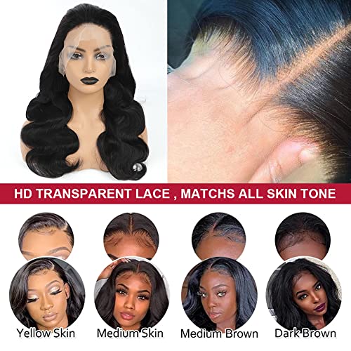 18 Inch Body Wave Lace Front Human Hair Wig Natural Look Comfortable Fit - Image 5