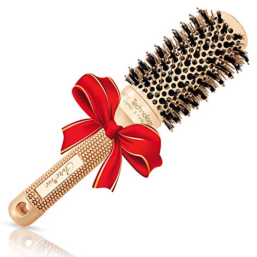 360 Rotating Hair Brush with Adjustable Heat Settings for Effortless Styling