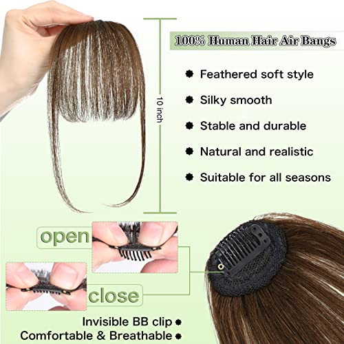 18-Inch Clip-In Human Hair Bangs Extensions for Effortless Hairstyle Transformations - Image 2