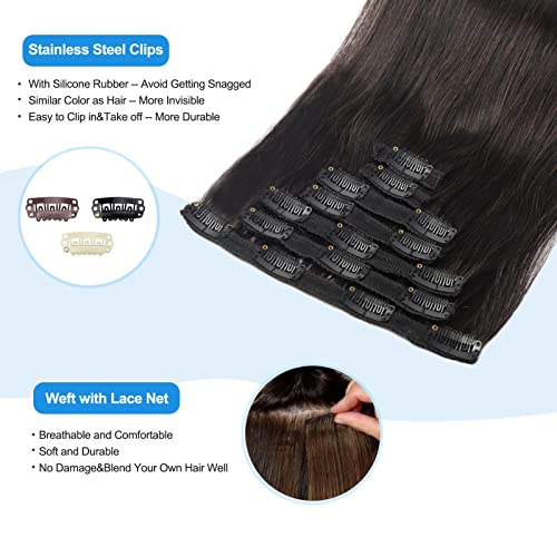 22? Clip-In Human Hair Extensions - Image 4