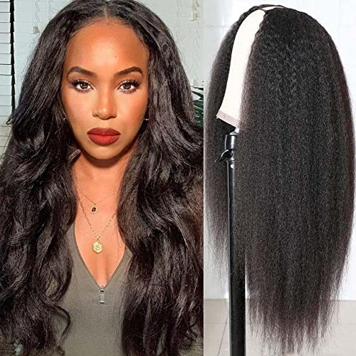 4C Human Hair Half Wig for Natural Look Easy Styling Medium Length