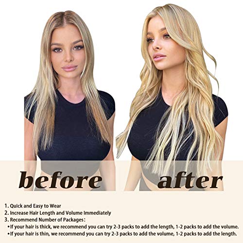 100% Human Hair Clip-In Extensions - Image 9