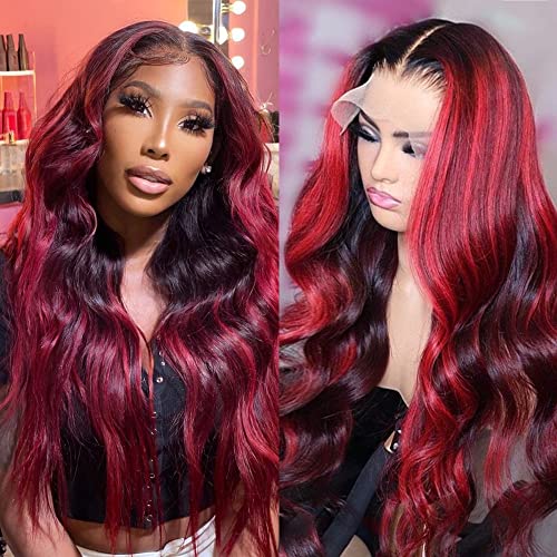 1B Red Human Hair Extensions