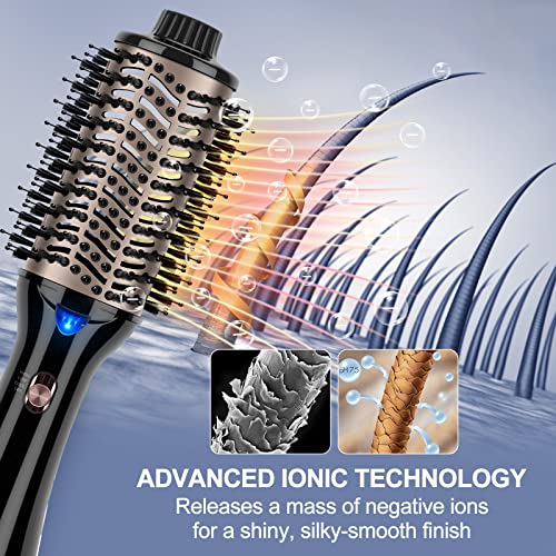 2-in-1 Hair Brush Blow Dryer and Straightener Curler - Image 9