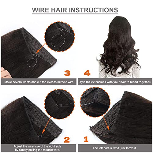 100% Remy Human Hair Halo Extensions - Image 7