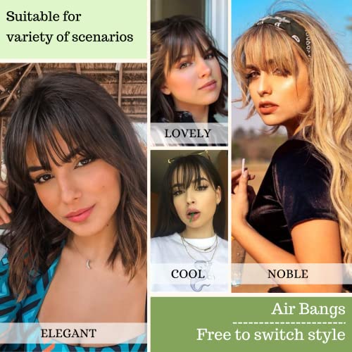 18-Inch Clip-In Human Hair Bangs Extensions for Effortless Hairstyle Transformations - Image 5