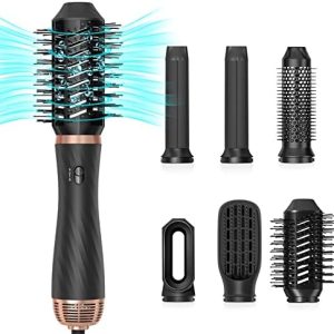 6-in-1 Heated Hair Brush Styling Tool