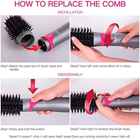 6-in-1 Hot Hair Brush for Sale - Image 6