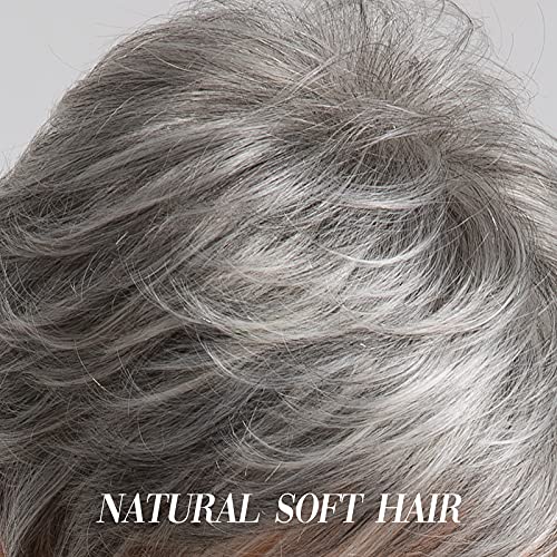 100% Human Hair Gray Wig for Women - Image 5